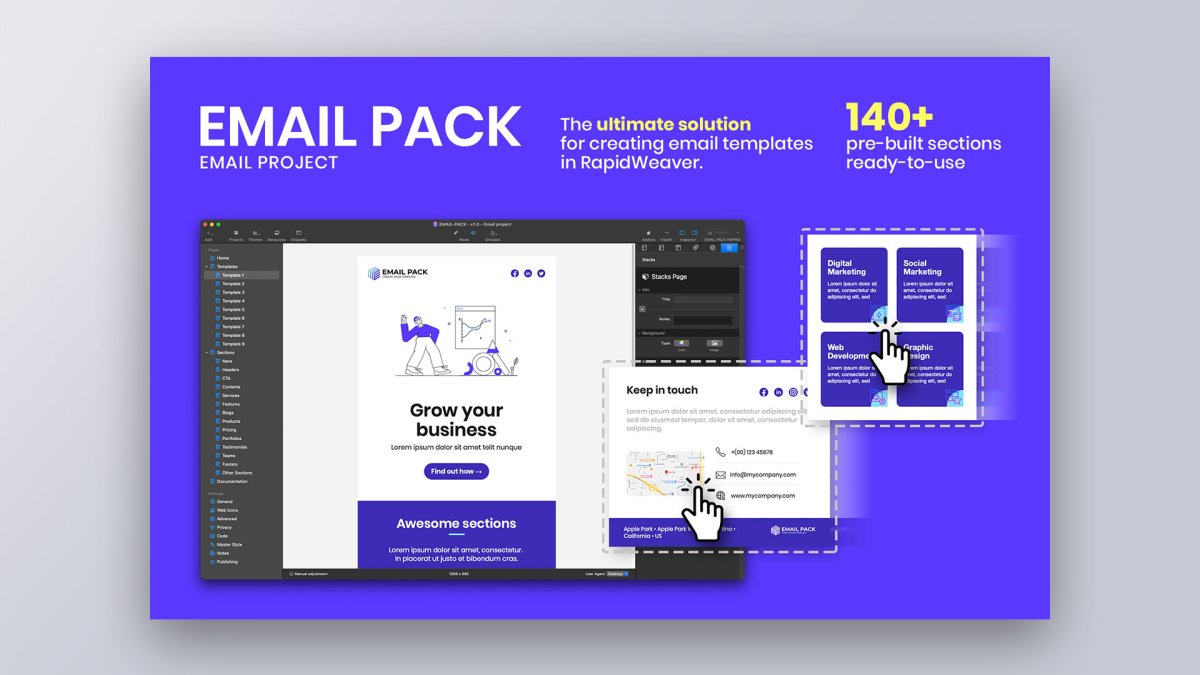 Email Pack Stacks Addon by RW Pro Space