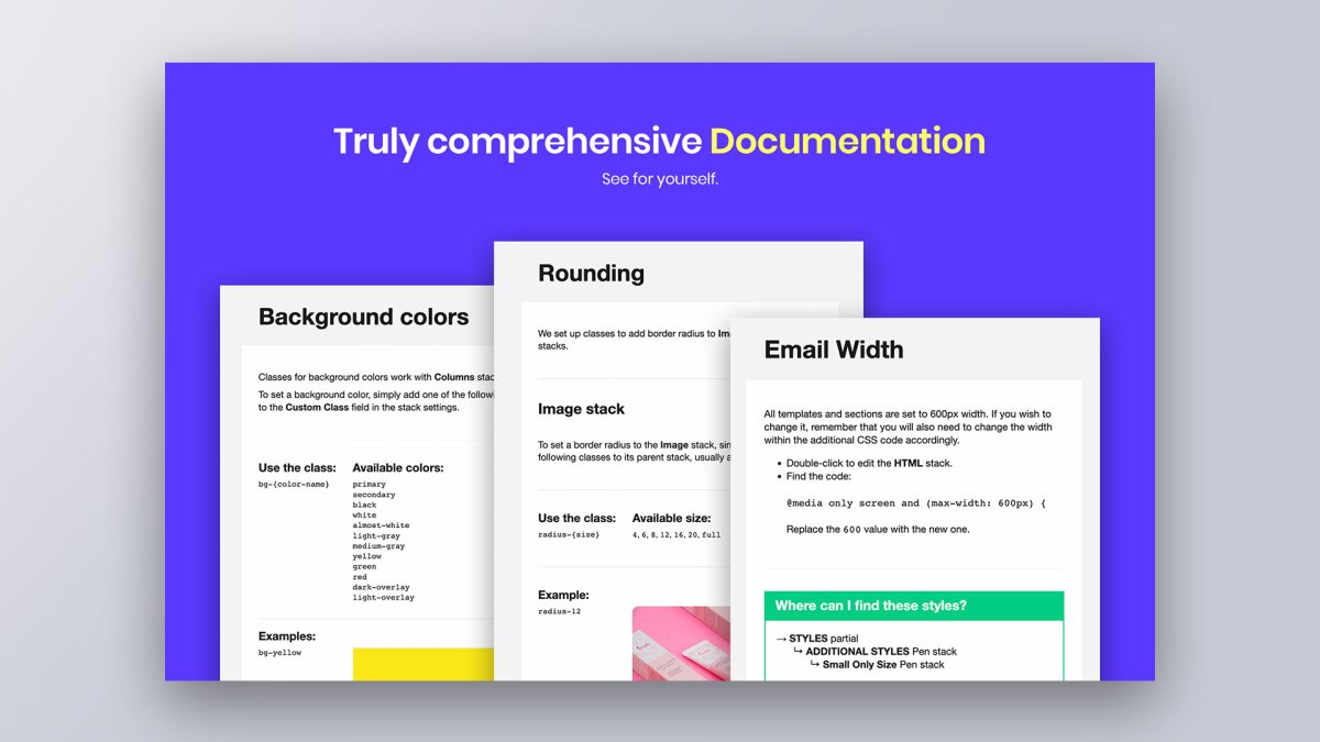 Email Pack Stacks Addon by RW Pro Space