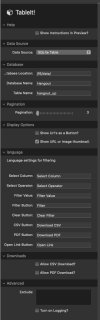 SQLite Source Settings